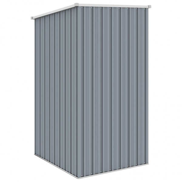 Abrigo de jardim 87x98x159 cm aço galvanizado cinzento M 5