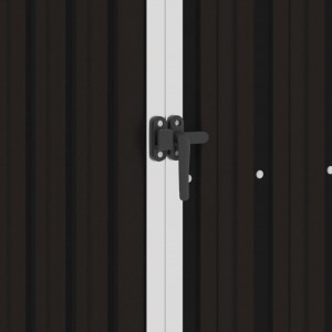 Abrigo de jardim 87x98x159 cm aço galvanizado castanho H