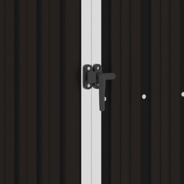 Cobertizo de jardín verde acero galvanizado 87x98x159 cm M 2