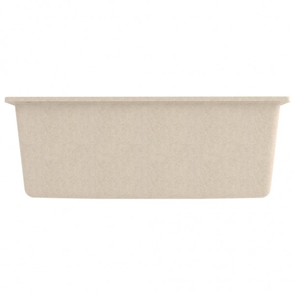 Fregadero de cocina con rebosadero granito beige M 5