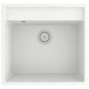 Fregadero de cocina con rebosadero granito blanco H