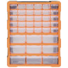 Organizador multicajones con 39 cajones 38x16x47 cm 2