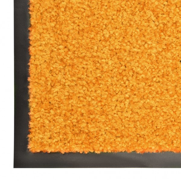 Tapete de porta lavável 60x90 cm laranja M 5
