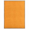 Tapete de porta lavável 90x120 cm laranja 1