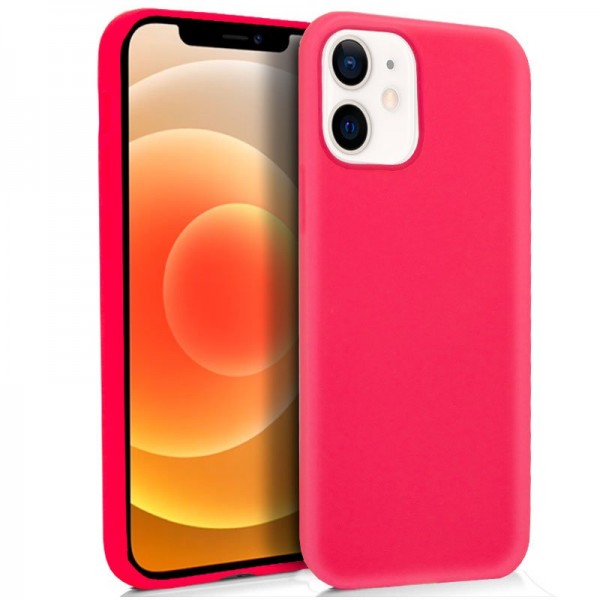 Funda COOL Silicona para iPhone 12 mini (Rosa) D