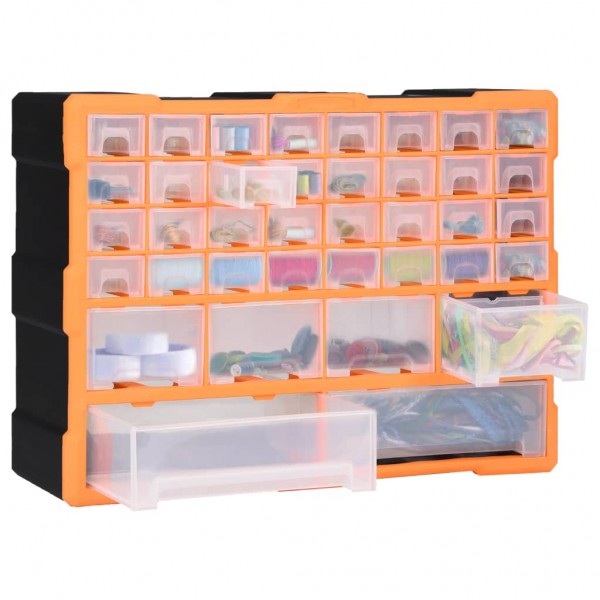 Organizador multicajones con 40 cajones 52x16x37.5 cm M 3