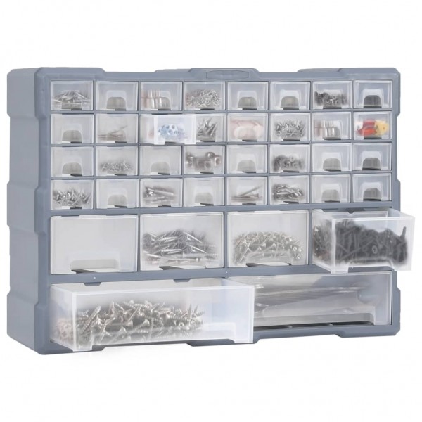 Organizador multicajones con 40 cajones 52x16x37.5 cm M 2