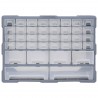 Caixa organizadora com 38 gavetas 52x16x37.5 cm 5