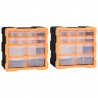 Organizadores multicajones con 12 cajones 2 uds 26.5x16x26 cm 1