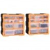 Organizadores multicajones con 12 cajones 2 uds 26.5x16x26 cm 2