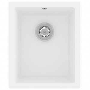 Fregadero de cocina con rebosadero granito blanco H