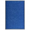 Tapete de porta lavável 60x90 cm azul 1
