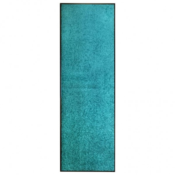 Felpudo lavable azul cian 60x180 cm D