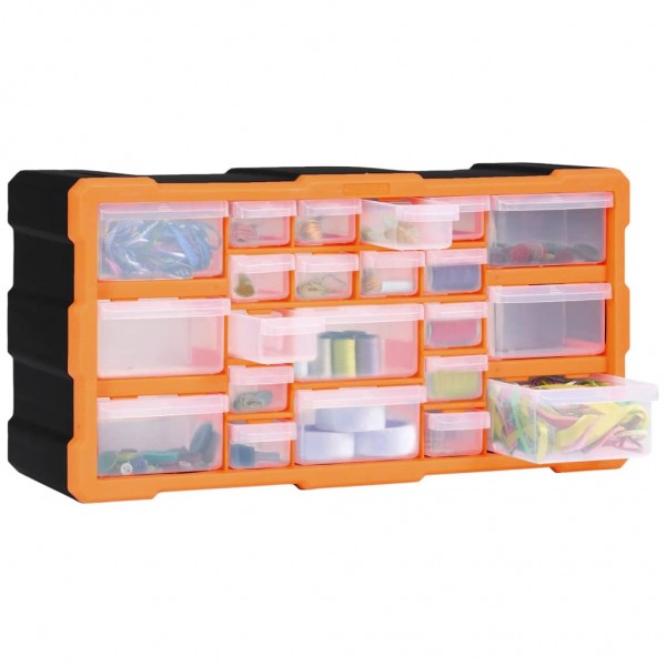 Organizador multicajones con 22 cajones 49x16x25.5 cm M 3