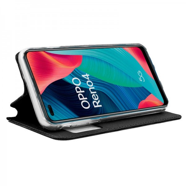 Fundação COOL Capa de Flip para Oppo Reno 4 Lise preta M 2