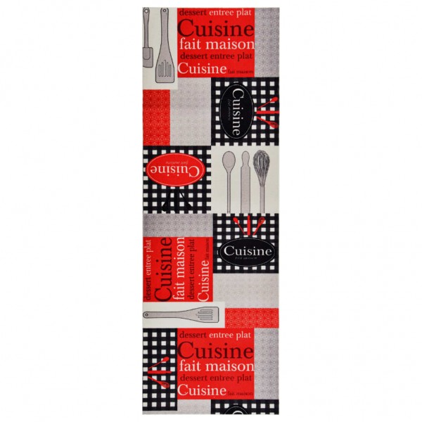 Alfombra de cocina lavable Cuisine 45x150 cm D