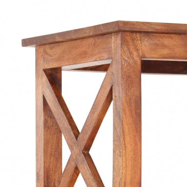 Estantería de madera maciza acacia acabado miel 100x30x180 cm M 4