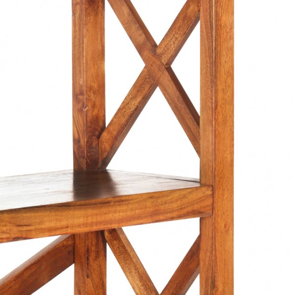 Estantería de madera maciza acacia acabado miel 100x30x180 cm M 5