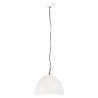 Candeeiro suspenso vintage indust. redondo 25W 31cm E27 branco 3