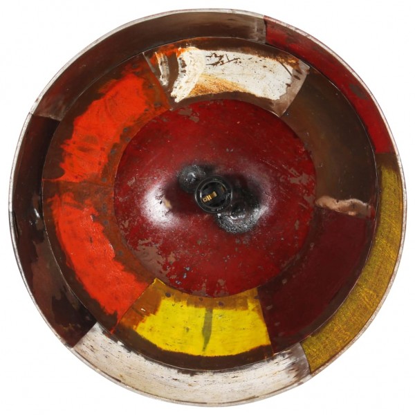 Candeeiro suspenso vintage indust. redondo 25W 31cm E27 multicor M 5