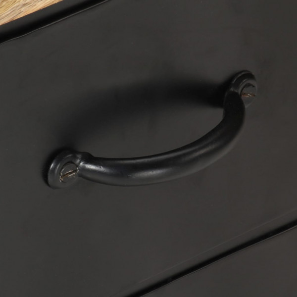 Móvel de TV 90x30x41 cm madeira de mangueira áspera M 4