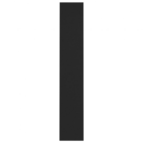 Armários para CD 2 pcs 21x16x93.5 cm contraplacado preto M 5