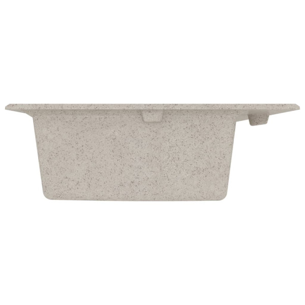 Fregadero de cocina con rebosadero granito beige M 5