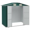 Abrigo de jardim 205x129x183 cm aço galvanizado verde 3