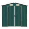 Abrigo de jardim 205x129x183 cm aço galvanizado verde 4