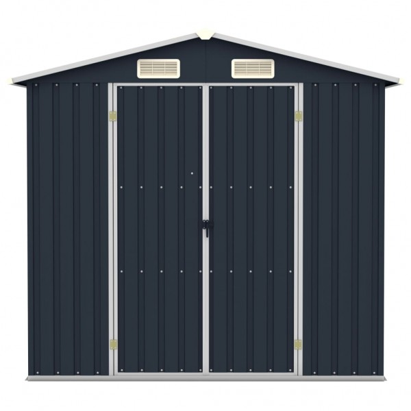 Abrigo de jardim 205x129x183 cm aço galvanizado antracite M 4