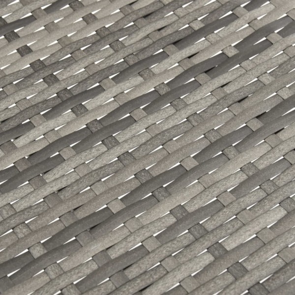 Sillas de jardín apilables 4 unidades ratán sintético gris M 5