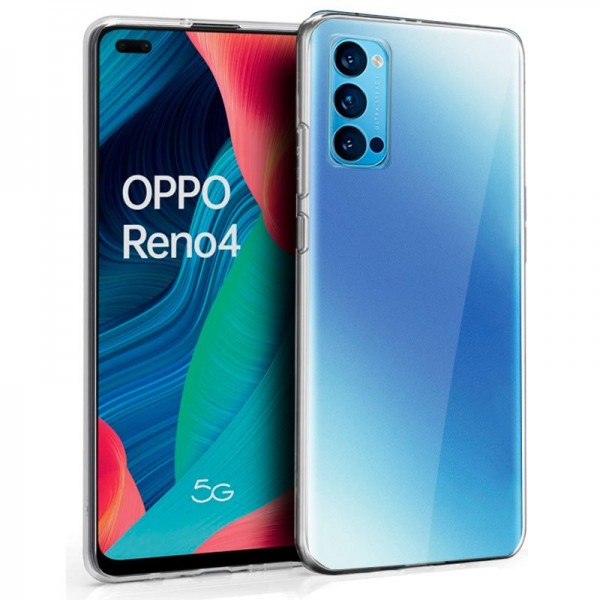 Funda COOL Silicona para Oppo Reno 4 (Transparente) D