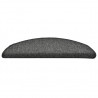 Tapete/carpete para degraus 15 pcs 56x17x3 cm cinza-escuro 5