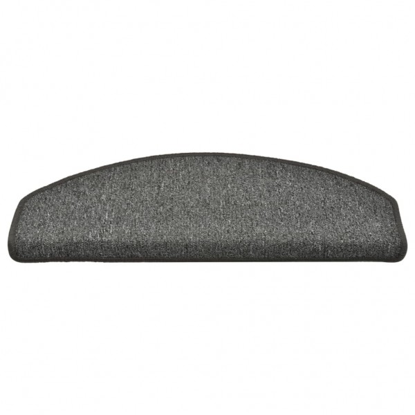 Alfombras de peldaños de escalera 15 uds gris oscuro 65x24x4 cm M 5