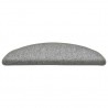 Tapete/carpete para degraus 15 pcs 56x17x3 cm cinza-claro 5