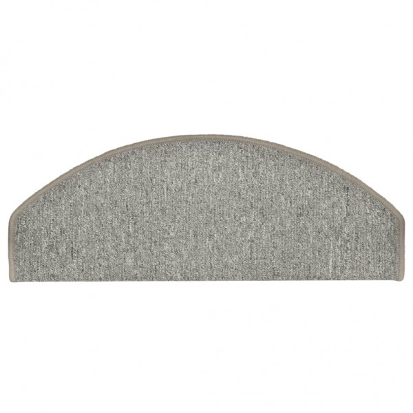 Alfombras de peldaños de escalera 15 uds gris claro 65x24x4 cm M 5