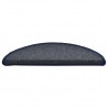 Tapete/carpete para degraus 15 pcs 56x17x3 cm cinza-escuro/azul 5