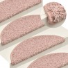Tapete/carpete para degraus 15 pcs 56x17x3 cm rosa claro 1