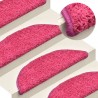 Tapete/carpete para degraus 15 pcs 65x21x4 cm rosa 1