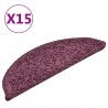 Tapete/carpete para degraus 15 pcs 56x17x3 cm roxo-escuro 2