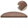 Tapete/carpete para degraus 15 pcs 65x24x4 cm castanho 4