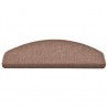 Tapete/carpete para degraus 15 pcs 65x24x4 cm castanho 5