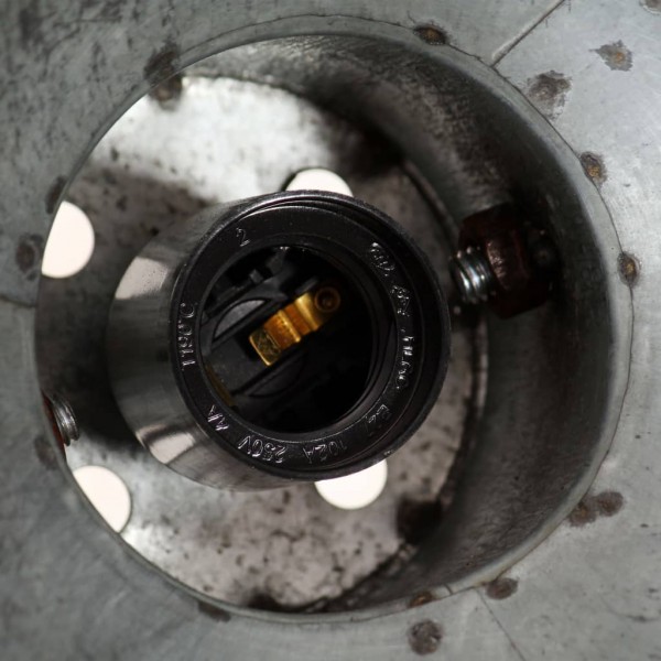 2 pcs Candeeiros parede/teto indust. 20x25 cm E27 prateado M 2