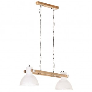 Candeeiro suspenso industrial 25 W 109 cm E27 branco H