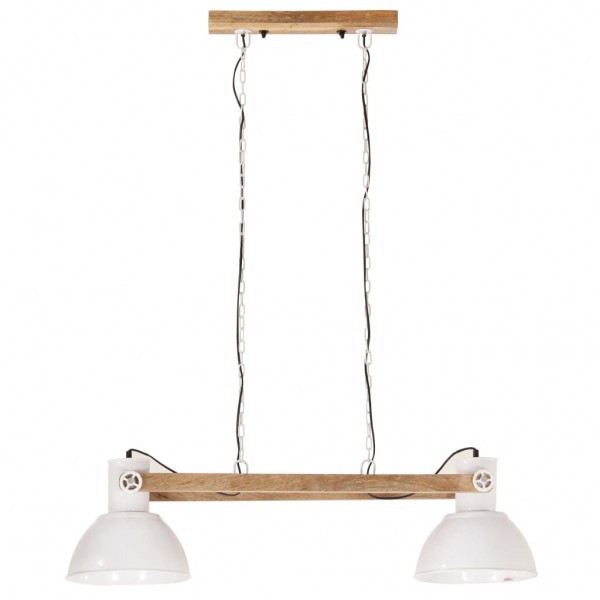 Candeeiro suspenso industrial 25 W 109 cm E27 branco M 4