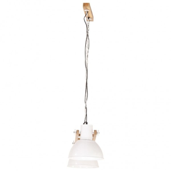 Candeeiro suspenso industrial 25 W 109 cm E27 branco M 5
