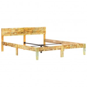 Estructura de cama de madera maciza reciclada 180x200 cm H
