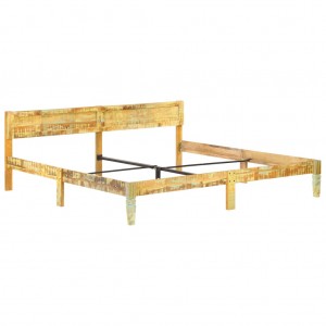 Estructura de cama de madera maciza reciclada 200x200 cm H