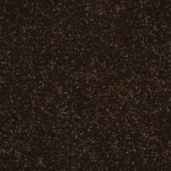 Alfombrilla autoadhesiva de escalera 15 uds 56x17x3 cm marrón M 3