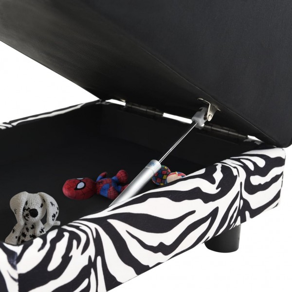 Sofá para cães 57x34x36 cm pelúcia preto M 4